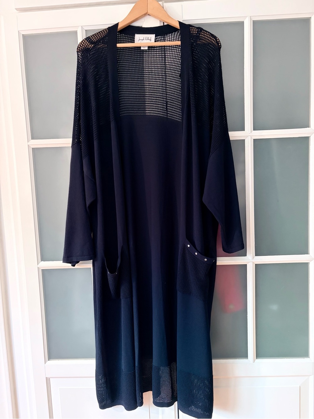 Joseph Ribkoff Plus Size Open Long Cardigan - Picture 6 of 13